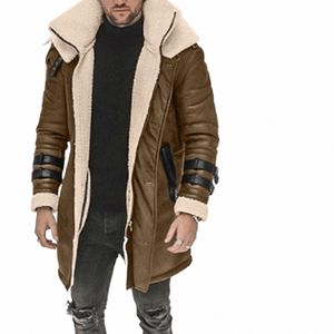 Winter Herren Leichte Jacke Winter Lg Mantel Männer Gepolsterte Ärmel Kragen Licht Jacke Regen Revers Jacke Leder Männer 777I #