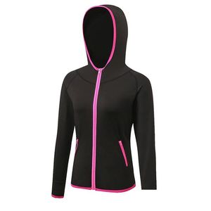 Куртки для бега 2023 Новая куртка Женская рубашка на молнии с длинным рукавом для йоги Спортивные женские толстовки для фитнеса Спортивная женская одежда Прямая доставка Otdt2
