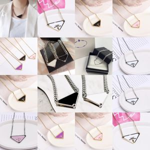 Trendy Unisex Classic Pendant Chain Necklaces Lover Luxury Brand Designer Necklaces for Women Men Gold Silver Girl Stainless Steel Charm Wedding Party Jewelry Gift