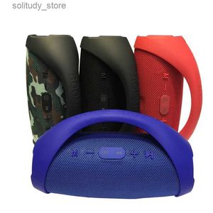 Alto-falantes portáteis OEM Nice Sound Boombox Bluetooth Speaker Stere 3D HIFI Subwoofer Handsfree Subwoofers estéreo portáteis ao ar livre com caixa de varejo Q240328