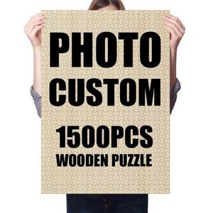 Large 1500pcs Po Custom Jigsaw Puzzle Personalized Picture DIY Toys Decoration Collectiable Funny Leisure Gift with BOX 240318