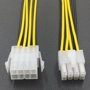 2024 CPU Power Extension Cord 8pin strömförsörjningslinje Förlängd strömkonvertering Adapter Kabel 8 -stift Moderbräda strömförsörjningslinje - för CPU