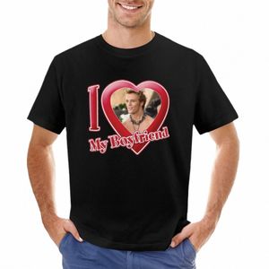 Finnick Boyfriend T-shirt zwykłe koszulki potu koszule graficzne T koszule męskie rękawy LG