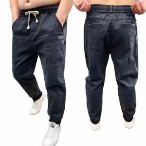 spring and Autumn Style Six Pocket Large Size Jeans Loose Men's Versatile Straight Leg Pants Versatile Durable Casual 21k7#