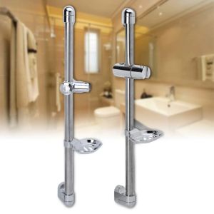 Bathtubs A Set Shower Rod Soap Dish Lifter Pipe ABS Lifting Frame Adjustable Head Holder Drop Ship