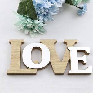 Party Decoration Wooden Love Sign Rustic Wall Decor Word Arts For Home Bedroom Living Room Wedding Tabletop