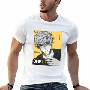 lei LI - 19 giorni T-shirt estiva top Abbigliamento estetico tinta unita bianco magliette da uomo L4Pp #