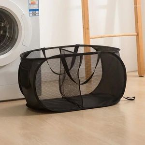 Sacchetti per la biancheria Articoli vari per la casa Cestino pieghevole laterale Organizer a 2 tasche con cesto in rete traspirante Scomparti ispessiti