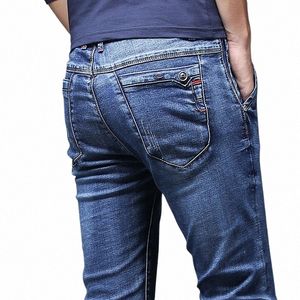 denim jeans män elastiska casual byxor ny ankomster fi högkvalitativ daglig silm dropship u8wi#