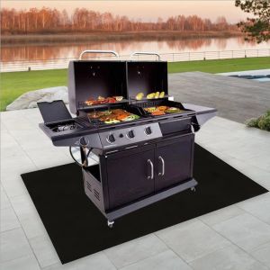 Izgara Mat Fire Pit Mat Güverte Patio Altında Aletler Mat Fireproof Izgara Padü Ateş Çukuru Griddle Pişirme Merkezi Açık Düz Üst Gaz