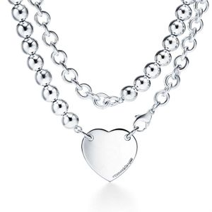 Pendanthalsband varumärkesdesigner Ny kvalitet 925 Sterling Silver Necklace Tamnplatta smycken present L221011309I