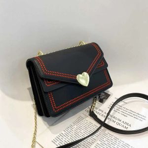 10a omuz çantaları sevimli crossbody messenger kadınlar için yeni kadın kapitone cüzdanlar Japon kawaii kalp kadın çanta 2023 230309