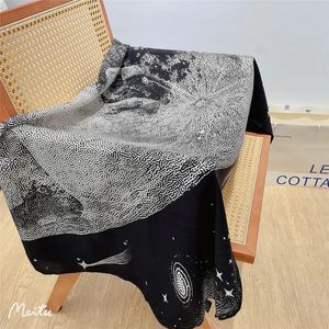 Autunno e inverno caldo fazzoletto grande ~ chiaro di luna bianco ~ 130 cm sciarpa scialle in finta pelliccia di seta elegante e aggraziata da donna tutto - 240321