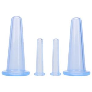 2024 4 pçs silicone cupping sucção pode vácuo rosto perna braço relaxamento massagem copo anti celulite copo de massagem a vácuo ventosas