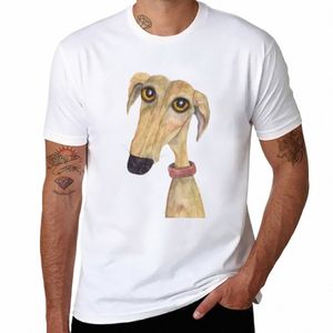 Greyhound LOVE g138 Whippet Футболка тяжеловесы графика простые мужские футболки пакет Q6wf #