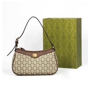 Moda bayan hobo omuz çantaları tasarımcısı alt koltuk el çantaları cüzdanlar çift kayışlar çilek tasarım kutu