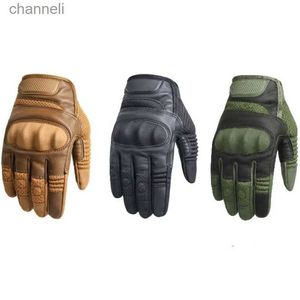 Taktiska handskar Full fingerpekskärm Skytte jakt utomhus motorcykelträning paintball airsoft strid yq240328