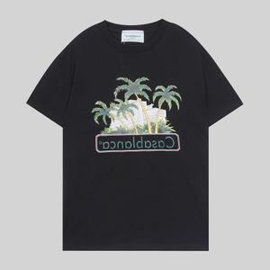 Мужская дизайнерская футболка Повседневные футболки Casablanca Summer Casablanca Футболка с короткими рукавами и принтом тропических фруктов Z8VR