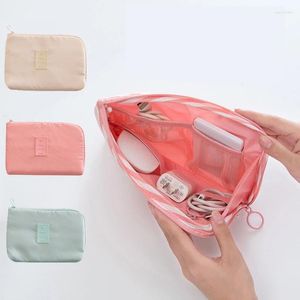 Storage Bags Twill Oxford Cloth Travel Business Digital Bag Multifunctional Power Supply Data Cable Charger Makeup Portable