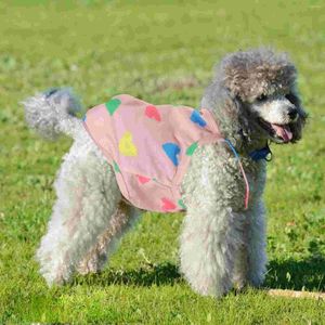 Dog Carrier Summer Outfits Lovely Shirt Washable Pet Clothing Puppy Printing Cotton Polyester Wear-resistant Vest Home For Cat