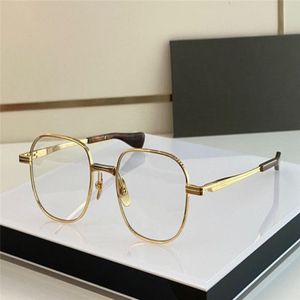 Occhiali da vista da uomo di nuovo design alla moda VERS TWO K montatura rotonda in oro vintage stile semplice occhiali trasparenti lente trasparente di alta qualità338G