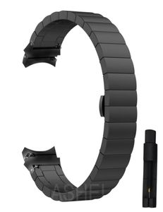 Inga luckor rem för Samsung Galaxy Watch 4 Classic 46mm 42mm Band rostfritt stål Business Armband Galaxy Watch4 44mm 40mm rem 223138100