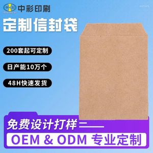 Gift Wrap 100pcs Envelope Bag Cartoon Anime Yellow Large Medium And Small Envelopes With Kraft Paper For Mailing Standard