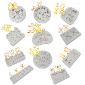 Baking Moulds Various Sizes Bow Silicone Mold Fondant Mould Cake Decorating Tools Chocolate Gumpaste Molds Sugarcraft Kitchen Accessories