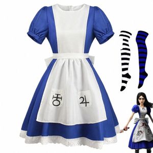 Oyun Madn İade Alice Cosplay Costume Anime Alice Prens Dr Maid Dr Kadınlar için Halen Parti B2PN#