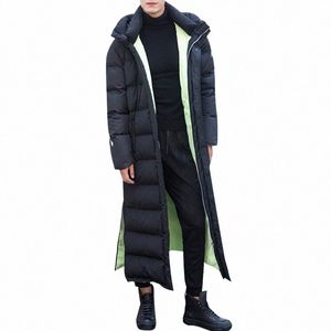 Homens Inverno Marinha Parkas Com Capuz Chapéu Gola Destacável Casaco Grosso Zipper X Lg Jaqueta Quente Neve Desgaste Casaco Patchwork Design F8Dc #