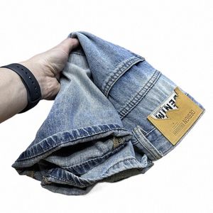 Pantaloncini di jeans strappati estivi 2024 Pantaloni da uomo di marca Fi elasticizzati sottili e traspiranti di fascia alta Pantaloni corti casual all-match