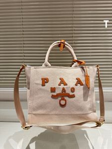 Дизайнерская сумка, летняя пляжная сумка, сумка через плечо с буквой P, флэш-офисная сумка, классическая женская холщовая сумка высокого качества с кнопкой, женская роскошная сумка в стиле ретро