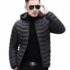 Piumino da uomo corto maschile cappotti imbottiti leggero piumino imbottitura economici Parka vestiti moderni offre la nave libera casual caldo J5td #