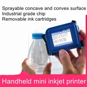 gereedschap Automatic Handheld inkjet printer coding machine mini to print the production date bottle cap can bottom inkjet artifact