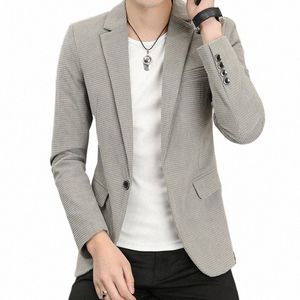 korean Pure color Suit Blazer Jacket Men Stylish Dr Prom Blazers For Men Casual Slim Club Stage Singer Suit Blusa Masculina g7tL#