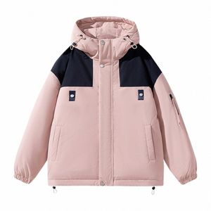 2023 Winter Jackets 남자 캐주얼 느슨한 두껍게 따뜻한 파카스 ctrasting colors 여자 겨울 코트 남자 후드 코트 재킷 가을 a30v#