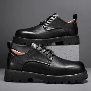 Sapatos homens sapatos casuais marca de moda sapatos de negócios masculino punho de couro para venda quente venda sons de derby respirável sapatos de lapeup de sapatos formais