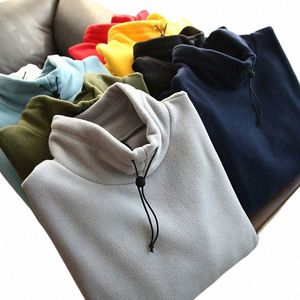 2022 FI Kläder Kvinnor Herrpolarfleece Pullover Warm Casual Coat Drawstring High Collar Pullover Jogger Shirts For Men I0yn#