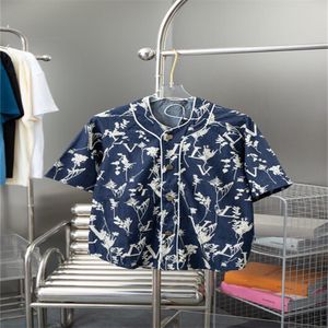 Camisa de rua hip-hop camiseta de camisa de pista impressa camisa de mangas curtas de mangas curtas de alta série