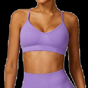 Lu Align INS Curve Tanks Star Mermaid Popular Seamless Back Yoga Bra Quick drying Tight Sports Bra Versatile Fitness Clothing V-neck Gym Bra Lemon Sports 2024