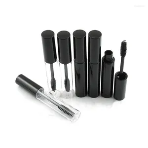 Garrafas de armazenamento 20pcs x 10ml plástico vazio rímel tubo prata preto grau superior diy olho rimel maquiagem ferramenta recipientes cosméticos