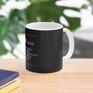 Mugs Fika Definition Swedish Sweden roligt att säga dekorativt kaffemugguppsättning Personlig gåvor Thermal Cup