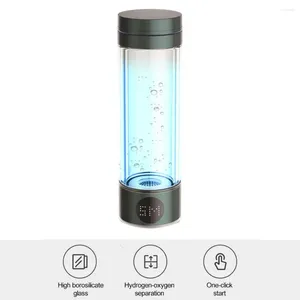 Vattenflaskor kopp bärbar laddningsbar väteflaska för hemmakontorets resor 1600ppb Super Ionizer Machine Set