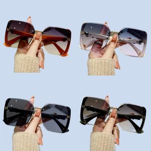 Top quality women sunglasses designer multiple style gold plated letters frameless alloy luxury eyeglass protect eyes sunshades eyewear lunettes ga0127 C4