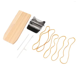 Borse portaoggetti Piccolo kit telaio per tessitura Interessante lavoro a mano versatile Strumento di riparazione portatile con 14 ganci per maglione per principianti