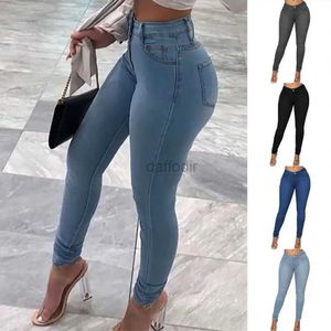 Damenjeans Beliebte Denim-Hosen Verschleißfeste Denim-Hosen Slim Fit Butt-Lifting Lady Skinny Jeans Knöchellang 24328