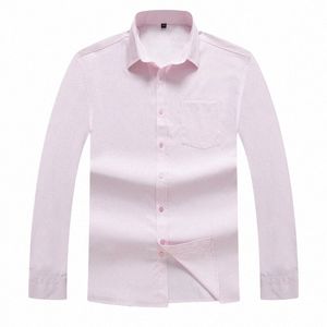 Novo Plus Size 9XL 8XL N-iring Mens Dr Camisa Verão Lg Manga Sólida Roupas Masculinas Regular Fit Busin Camisas Homens Camisa u6oL #