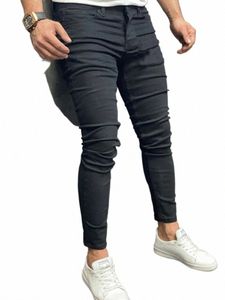 Jeans elasticizzati da uomo di alta qualità Primavera Estate Boyfriend Plus Size Pantaloni da uomo skinny casual in denim di alta streetwear Pantaloni a matita t4z2 #