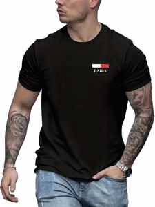 Luksusowa marka męska koszulka Katata Wysokiej jakości swobodne topy TEE Summer Summer Men Summer Men Men T-shirt K7xg#