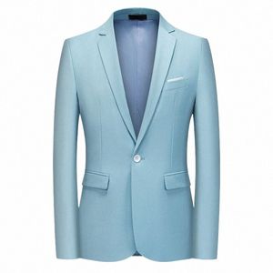 elegante abito casual da uomo di alta qualità / abito da ufficio / giacca stile coreano slim fit abito da sposo per uomo 1 giacca q2ea #